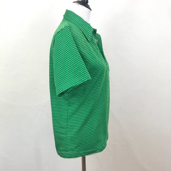Vintage 1970s Polka Dot Golf Disco Unisex Shirt - Picture 4 of 7